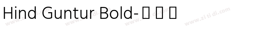 Hind Guntur Bold字体转换